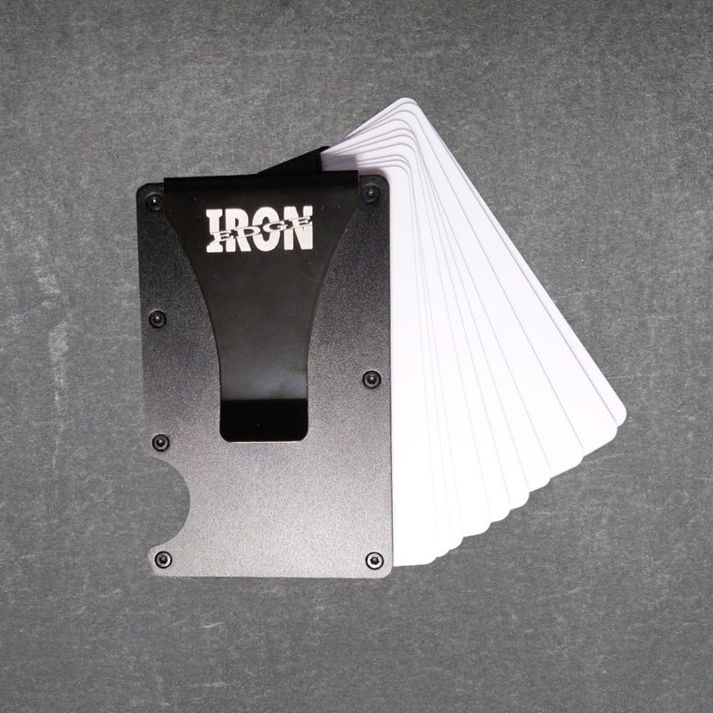 Iron Edge Wallet, RFID Blocking Card Holder for Men, Minimalist