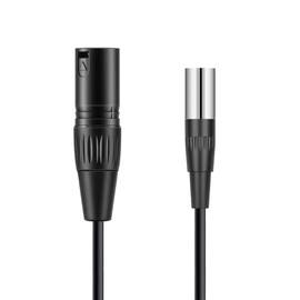 luxferre xlr mini xlr conversion mini xl r to xl r cable for BMPCC 4K 6K Camera Video Assist 4K 8K eos C70 Compatible with Microphone Lavalier Microphone etc 0.75m