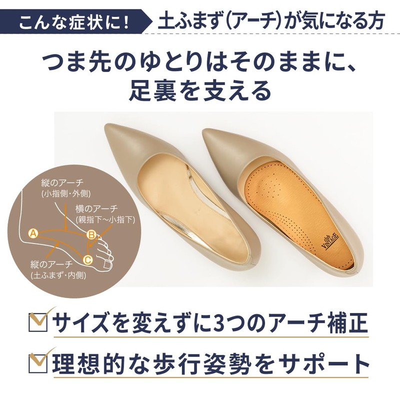 Club Vintage Sheep Leather 63635 Men's Insole, Triple Arch Support,