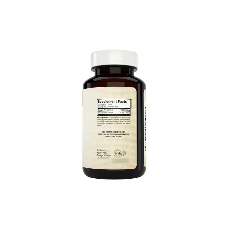 Natures Potent Zinc 50 Mg - Tabletas 365 - 1