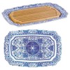 Spode Judaica Large Size Challah Tray With Wooden Insert