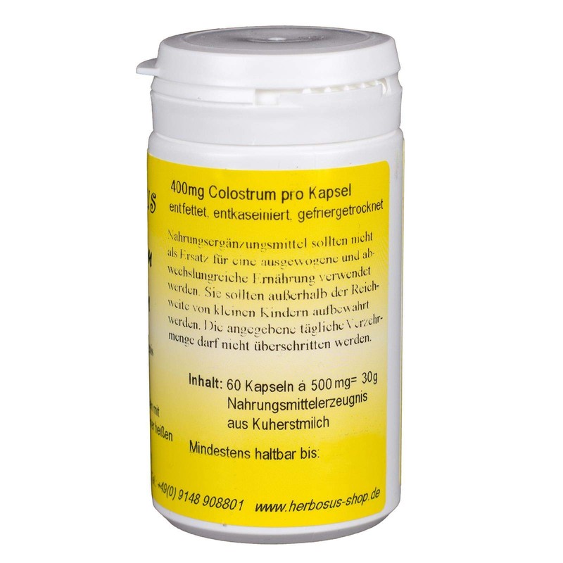 Colostrum Capsules at the Herbosus, 60 Capsules