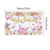 QYCX Butterfly Backdrop Butterfly Party Decorations Butterfly Banner Butterfly Birthday