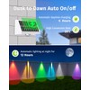 Solar Fence Lights Outdoor Waterproof High Brightness LED Spot Lens