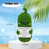 Emotional Support Pickled Cucumber Gift,Knitting Cucumbe with Positive Words,Cute Pickle