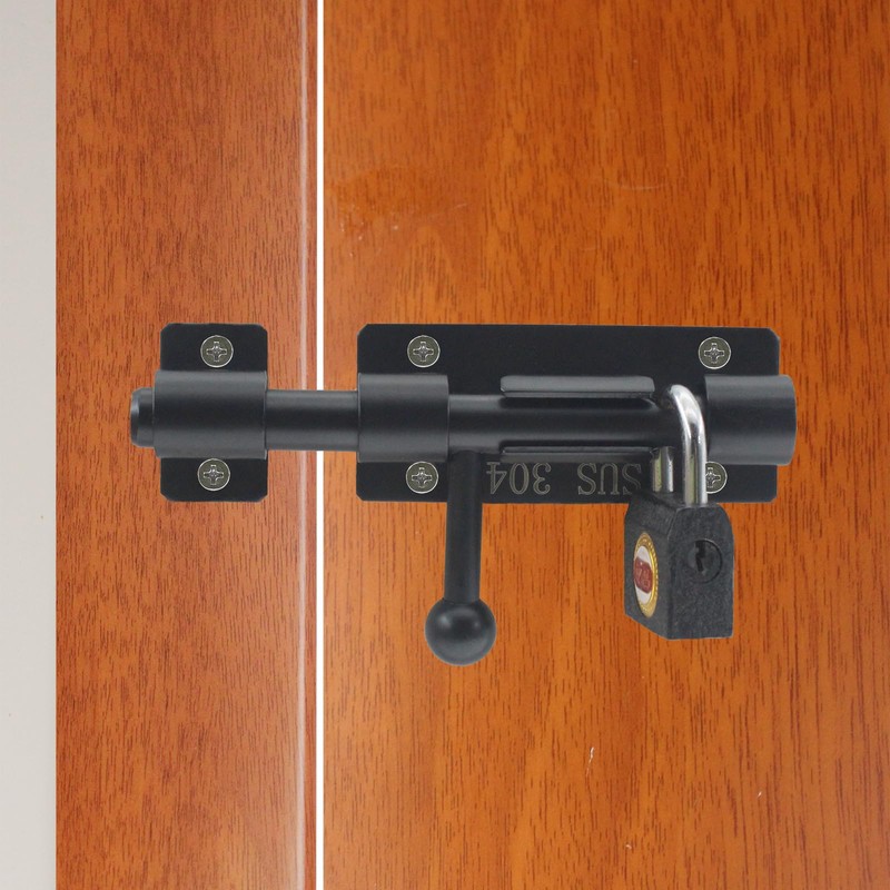 Slide Bolt Gate Latch Hardware，SAFYY 1 PCS Barrel Bolt Latch,Heavy