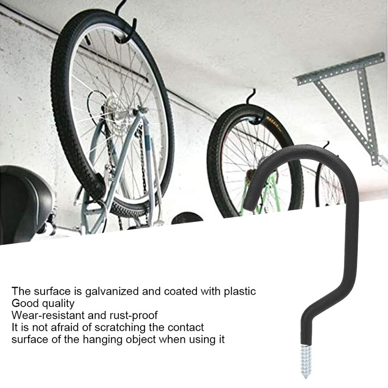 4pcs Metal Bike Wall Mount Storage Holders Garage Bicycle Hanger
