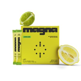 MAGNA Electrolyte Powder Drink Mix for Hydration, Energy & Focus Support with Magnesium L Threonate, Malate & Glycinate, Sodium, Potassium, Vitamin D, B6 & B12, Lemon Lime Flavor, 28 Servings