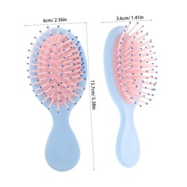 Healeved 3pcs Mini Hair Comb Brush for Scalp Home Travel Soft Portable Hair Massaging Tool