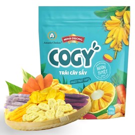 Amazin Choices Vietnamese Tropical Mixed Fruit Chips: Bananas, Carrots, Jackfruit, Potatoes, Sweet Potatoes - Snack Viet - Healthy Snack with Natural Flavors, Non GMO, Gluten Free, Vegan Snack (Pack of 1 - 200g)