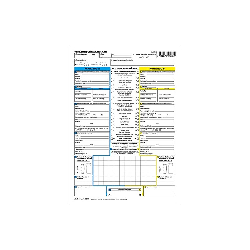 Unfallbericht KFZ Europa A4 sd