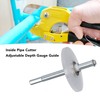 Inside PVC Pipe Cutter with Adjustable Depth Gauge Guide and