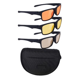 azuza 3 Pack 99.99% Professional Gaming Blue Light Blocking Glasses Ultimate Protection | Anti Glare Anti-Fatigue (3 Pack # Delta)