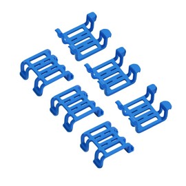 Bouge Rubber Clamp Compatible with Trac-tive GPS Tracker for Dogs, Pack of 6 (Extra Large) Compatible with Trac tive Dog 4 GPS, 1 Piece (Pack of 6), Rubber Clips Blue