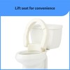 Medline Elongated Hinged Toilet Seat Riser, 3.5 inch, 400 lb