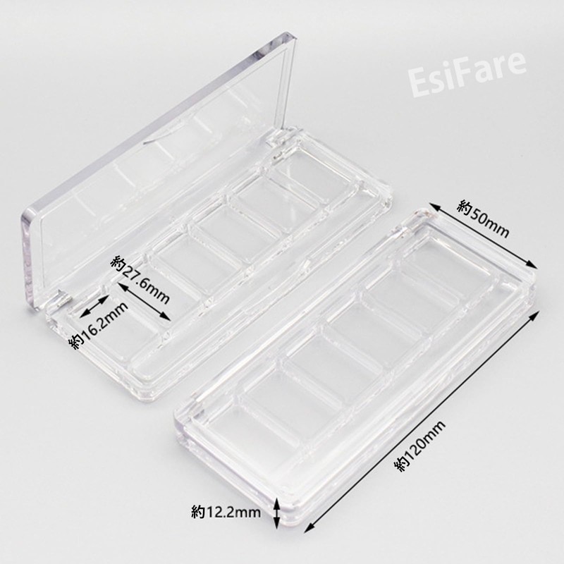 EsiFare Makeup Palette, Set of 2, Eyeshadow Palette, 6 Grid,