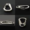 10 Pcs Carabiner Mini Carabiner Snap Hook SUS420J2 Stainless Steel