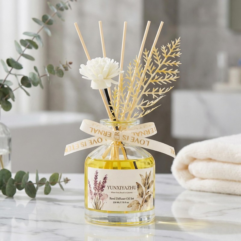 YUNXIYAZHU Reed Diffuser Lavender 7.78 fl oz Calming Home Fragrance
