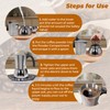 Vaolvpant No Coating 9 Cup Thickened 304 Stainless Steel Moka
