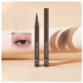 [Zosyfex] Eyeliner is easy to draw, easy to draw, easy to blur, waterproof water for quick drying for beginners, easy to improve eye impression; 8 colors (brown)