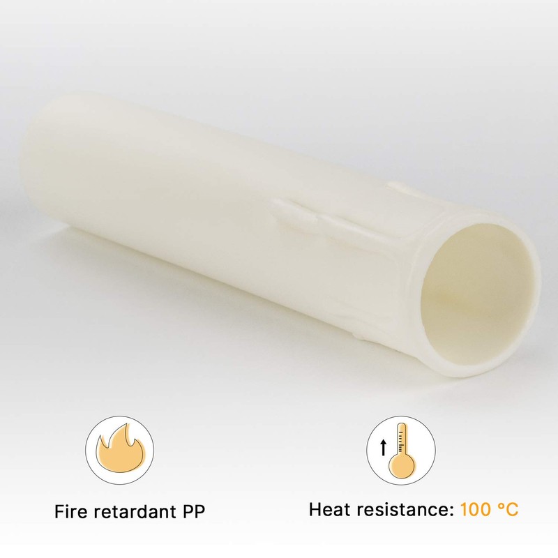 DiCUNO E12 Candle Socket Covers, 4 Inch Candelabra Base, Plastic