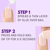 Nailene Ultra Quick Nail Glue - Durable, Easy to Apply