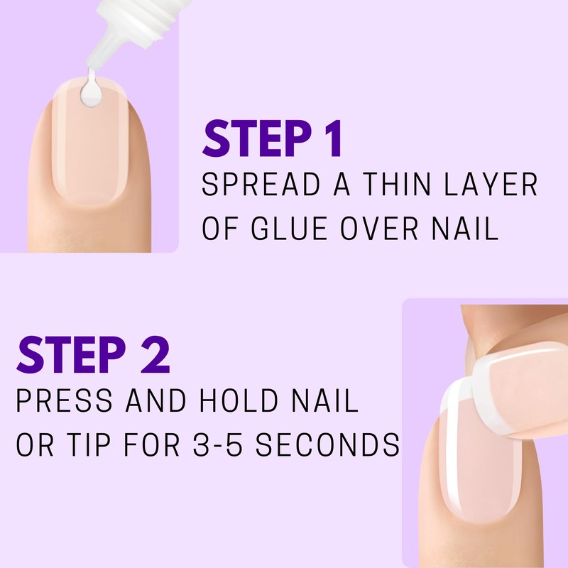 Nailene Ultra Quick Nail Glue - Durable, Easy to Apply