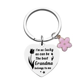 Guqqeuc Granny Nanny Mothers Day Gifts for Grandma Nana Keyring Gifts for Nana Nan Birthday Gifts for Nanny Granny Retirement Gifts for Grandma Nan Best Grandma Keyring Gift for Grandma Nana