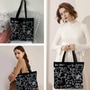 Eowppue Charming Canvas Tote Bag with Cute Cat Pattern, Versatile