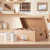 Unarty 2 Pack Mug Moving Boxes with Divider 17 x
