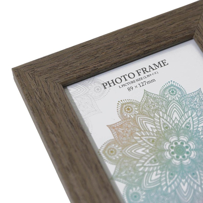 Brown Wood Large Size Front - Glass Type Natural Wood