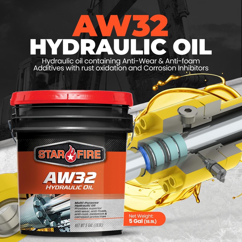 STARFIRE AW32 Hydraulic Oil – 5 Gallon Pail – Premium