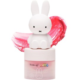 The Crème Shop Miffy Tinted Lip Balm with adorable Miffy cap, with Hyaluronic Acid and Murumuru to moisturize, soften and visibly improve chapped or dry lips - Rare Rose