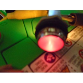 Dialco Vintage Indicator Dash Light Red Panel Pilot Rat Rod hot rod 7/8