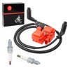 Ignition coil & Spark plug & Wire Cap Compatible with