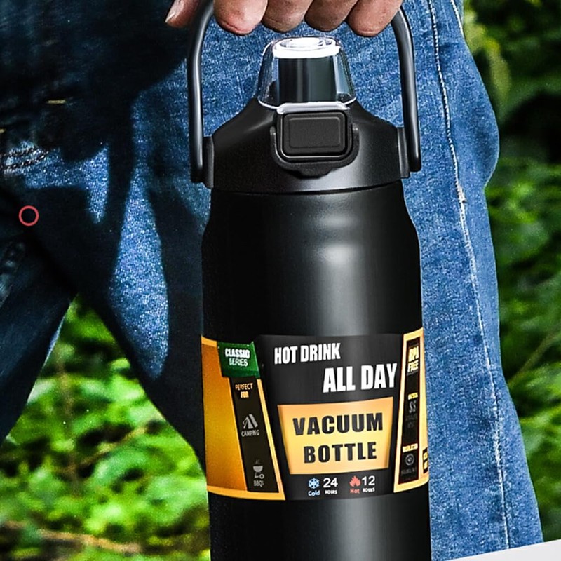 SUIOPPYUW Coldest Water Bottle with Handle Eco-Friendly Multiple Color Options