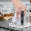Sourdough Starter Jar 2Pack，Wood Sealed Lid with Automatic Exhaust,35OZ with