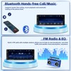 Fuluku 6.85 Inch Single Din Car Stereo with Wired Carplay