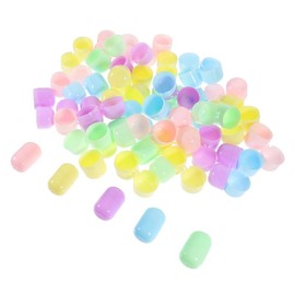 TOPBATHY 40pcs Assorted Color Pp Plastic Capsules for Gumball Machine, Vending Machine, Candy Dispenser, Party Favors, and Creative Play, 1.25 X 1.85 Inches