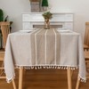 Winknowl Table Cloth Rectangle Table, Cotton Linen Waterproof Tablecloths Wrinkle