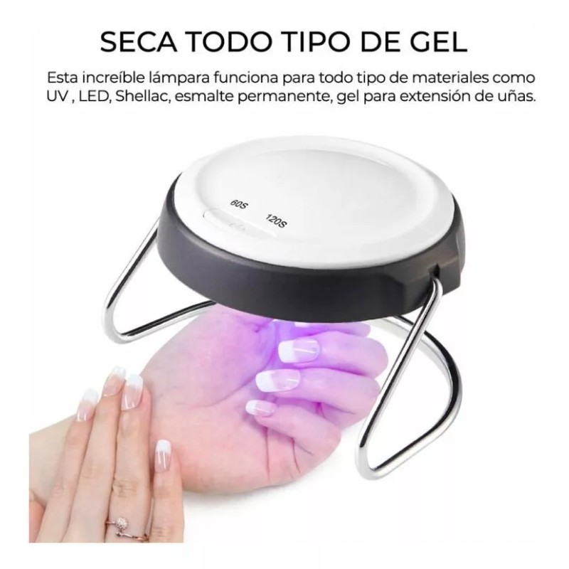 EGTMA Lámpara Secadora De Uñas Con 9 Leds 18 Watts