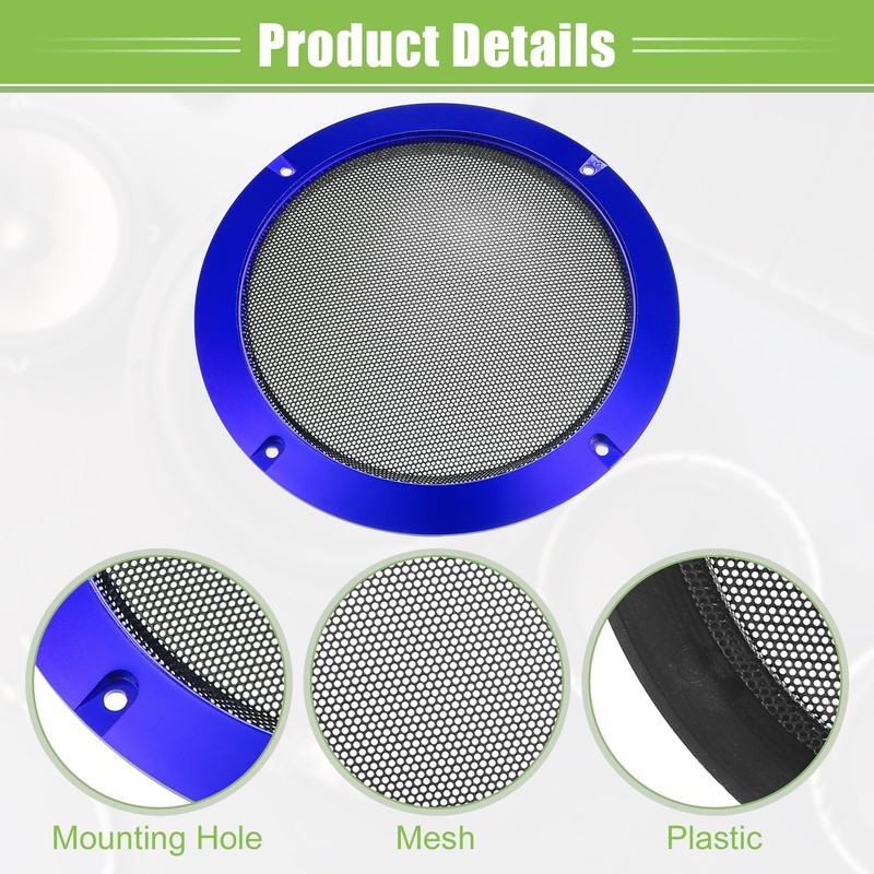 A ABSOPRO 6.5 Inch Car Speaker Grille Cover with Screws