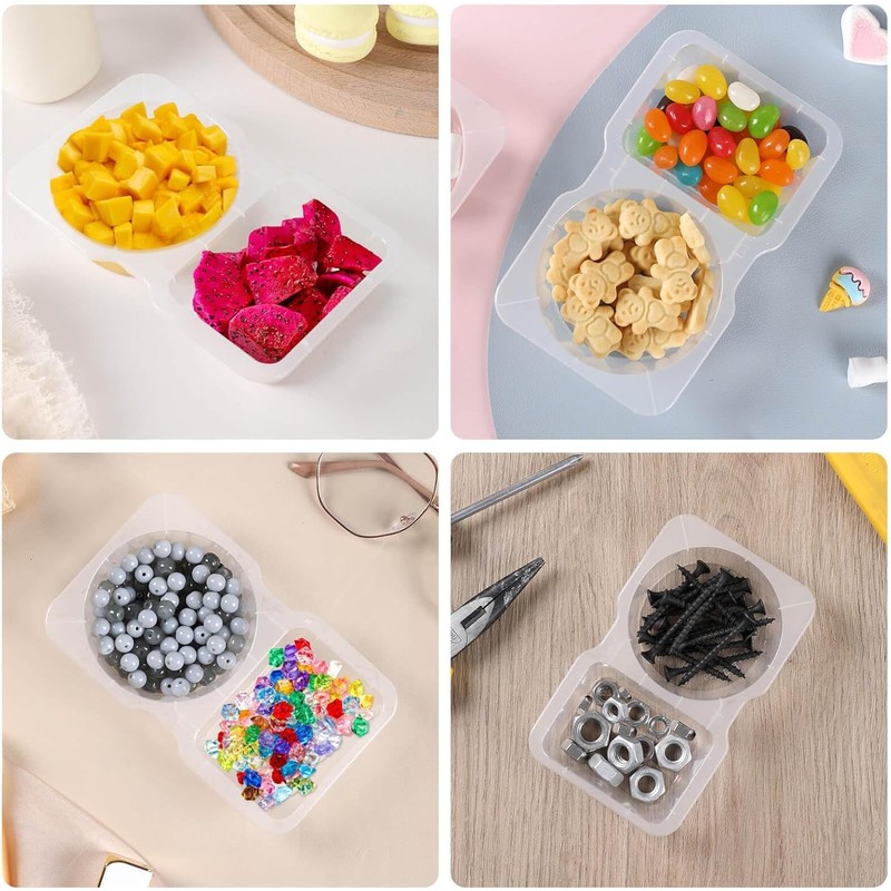10 PCS Reusable Grab and Go Snack Containers, Pack Container,