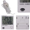 Jumbo Max Min Thermometer and Hygrometer with Clock, Indoor and