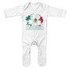Purple Print House Mexico Flag Football Romper Suit Mexican Soccer