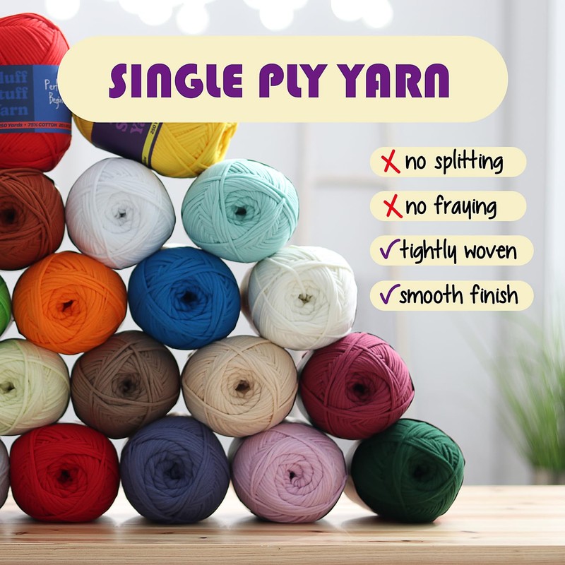 Soft Yarn – Crochet & Knitting Yarn, Beginner Yarn with