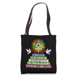 Order Of The Eastern Star OES Fidelity Purity Faith Sistar Tote Bag