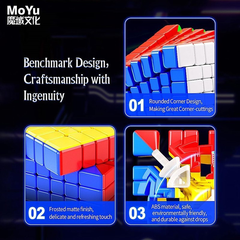 XMDCuber Moyu Meilong 7M Speed Cube 7 x 7 Magnetic