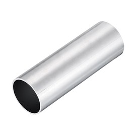 DMiotech (32mm OD x 25mm ID) 6061 Aluminum Round Tube 200mm Length Industry Metal Tubing for Machinery Frame Construction DIY Projects