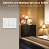 SURAIELEC 3 Way Wireless Light Switch, Remote Control Outlet, Decorator